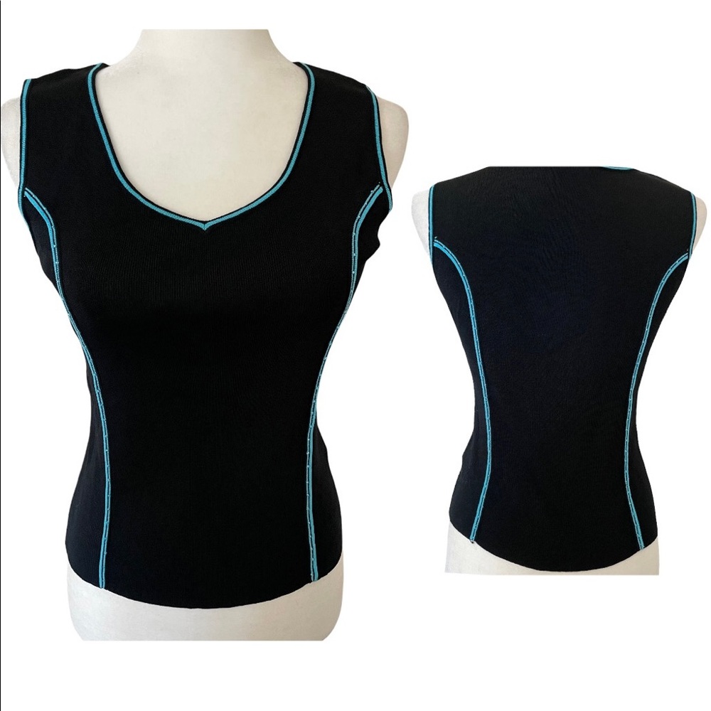 Hannah Jones Sleeveless Embellished Tank Size Small